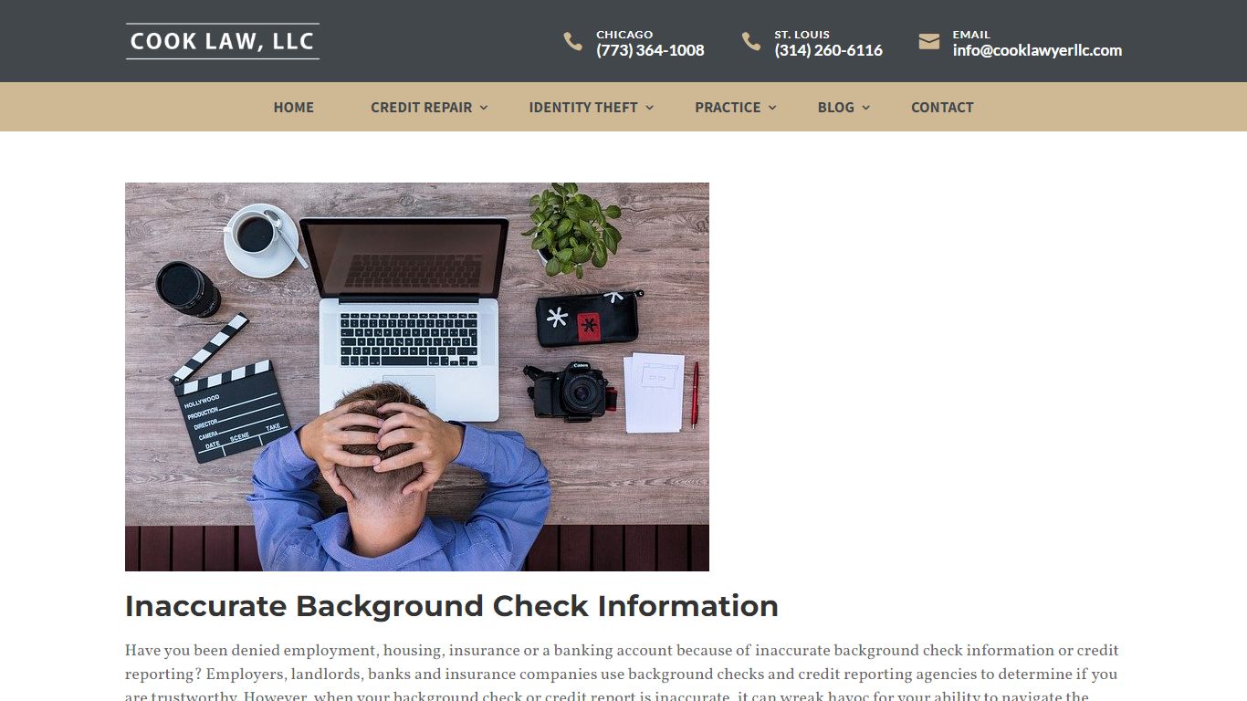 Employment Background Check Errors - Cook Law, LLC